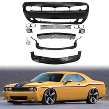Front Bumper Cover Fascia Grille For Dodge Challenger Hellcat 2015-2023 Primed