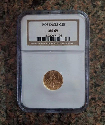 1995 NGC MS69 American Gold Eagle $5 - 1/10 oz