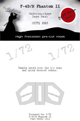 Dead Design Models UC72093 1:72 F-4B/N Phantom II Unterwagen Radraumlackierung