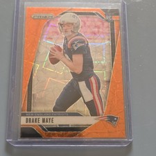 Panini 2024 Prizm Drake Maye Rookie Orange Prizm #329 New England Patriots NFL