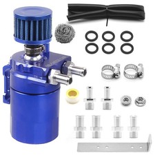 Oil Catch Can Kit Reservoir Baffled Tank With Breather Filter Universal Aluminum