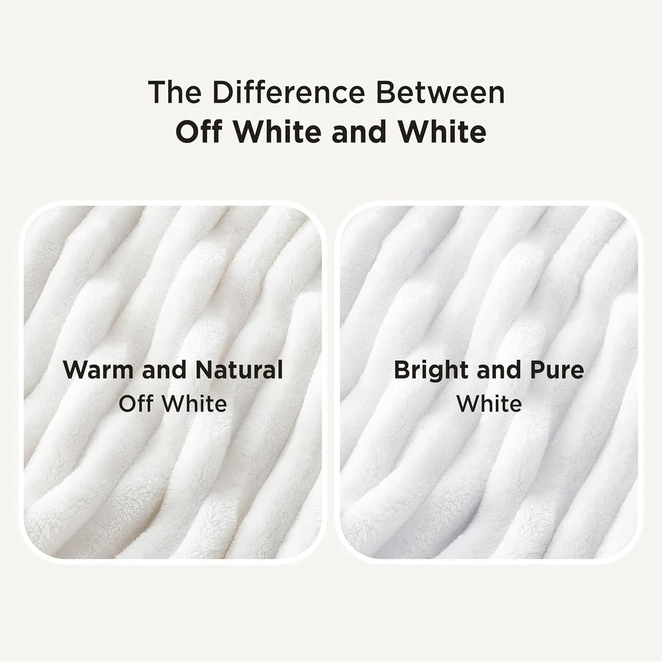Bedsure GentleSoft White Throw Blanket for Couch - Cozy Blanket for Women, Cute - Image 3 of 4