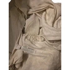 Zara Home XL TWIN  Home 100% Linen FITTED  Dark Flax Portugal  EUC