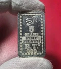 Vintage BT Dove India Refinery - 5 Gram .999 Fine Pure Silver Fractional Bar