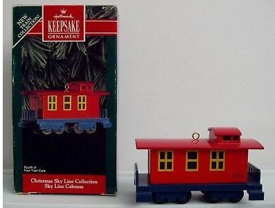 Hallmark QX532-1 Christmas Sky Line Collection Sky Line Caboose Ornament LN/Box