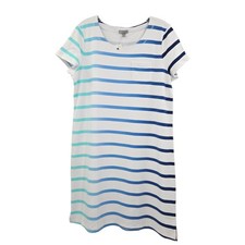 Talbots Women's Petite Ombré Striped Dress Large