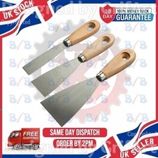 3PC PAINT SCRAPER SET DECORATORS DECORATING FILLING KNIFE WALLPAPER DIY TOOL KIT