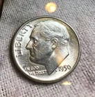 1950-D Roosevelt Dime, 90% Silver, EF+ Circulated,  (WH-15)