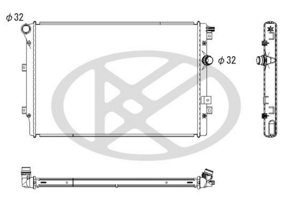 KüHler MotorküHlung FüR Seat VW Alhambra Sharan Tiguan VAN-image