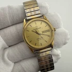 Omega Seamaster Quartz 196.0272 Gold Plated Cal 1437 Day Date - For Parts As Is