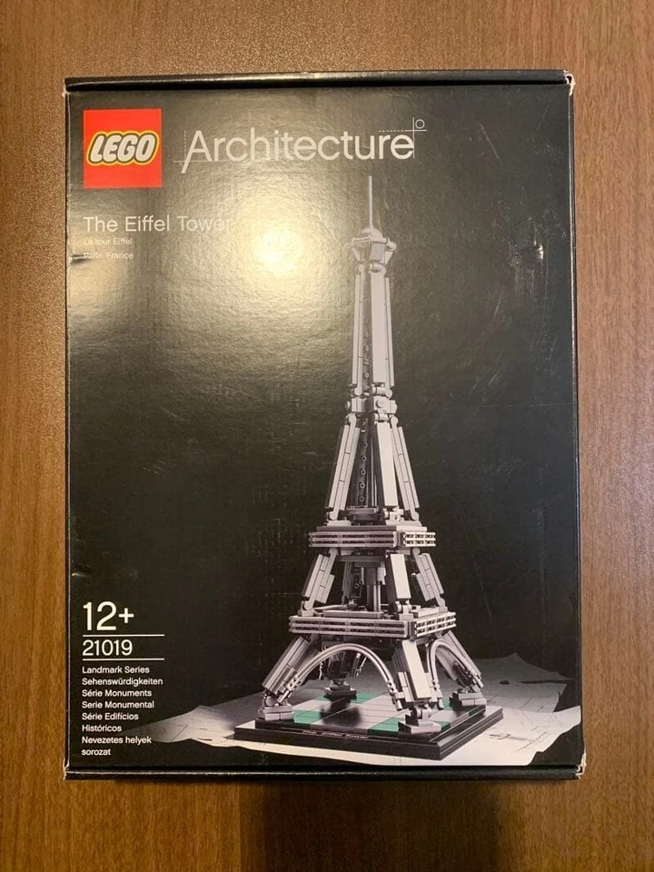 LEGO 21019 ARCHITECTURE The Eiffel Tower Paris Wit box Retired Used - Image 2 of 3