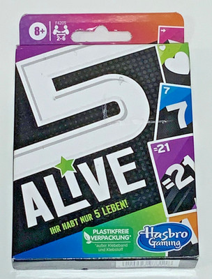 5 Alive Ihr habt nur 5 Leben Gesellschaftsspiel Reisespiel Neu OVP Hasbro Gaming