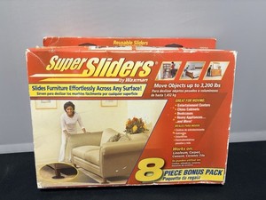 Waxman Super Sliders Furniture Moving Pads 8 Pack 7" and 3.5" Reusable 7030