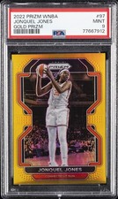 2022 PANINI PRIZM WNBA GOLD PRIZM #97 JONQUEL JONES 5/10 PSA 9