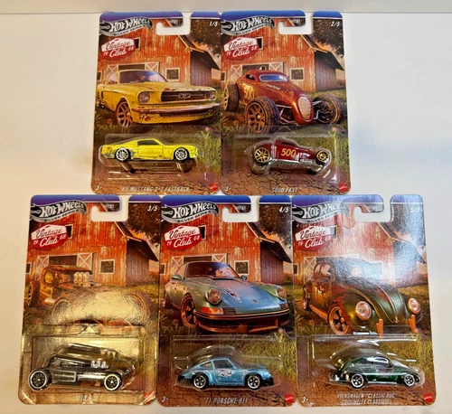 2026 Hot Wheels Silver Series 1968 Vintage Club Full set of 5