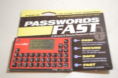 passwordsFAST Compact Offline Password Keeper (Encrypted) 