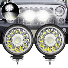 Pair 4.3inch Round Led Work Light Bar Flood Spot Light Driving Lamp For Offroad Pair 4.3inch Round Led Work Light Bar Flood Spot Light Driving Lamp For Offroad