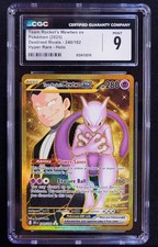 TEAM ROCKET'S MEWTWO EX #240 POKEMON DESTINED RIVALS ~ STRICTER GRADING THAN PSA