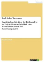 Der Ablauf Und Die Ziele Der Risikoanalyse Im Projekt. EinsatzmöGlichkeit Einer