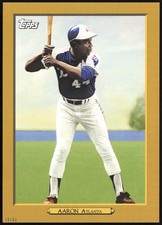 2020 Topps Turkey Red Gold 5x7 /10 Hank Aaron #TR-15 Braves