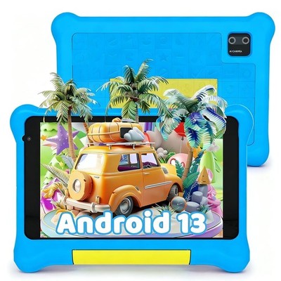 Kids Tablet 7 inch, Android 13 allwinner Go Quad Core, 5GB RAM + 32GB ROM, 128GB