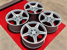 Set of 4 Silver 19" Mercedes Benz SL400 SL550 SL63 SL65 AMG Wheels Rims OEM
