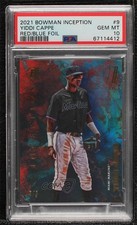 2021 Bowman Inception Red Foil 5/5 Yiddi Cappe #9 PSA 10 GEM MT 0m4r