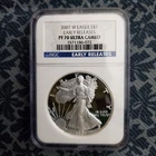 2007 W American Eagle Silver Dollar  PF 70 Ultra Cameo - Early Releases - NGC