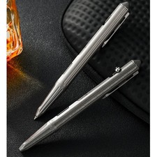 Titanium Alloy Tactical Pen EDC Tungsten Steel Tip Survival Self Defense Tool