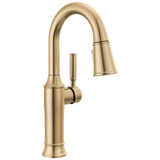 Delta 9984-CZ-PR-DST Renaldi Pull-Down Bar/Prep Faucet Champagne Bronze