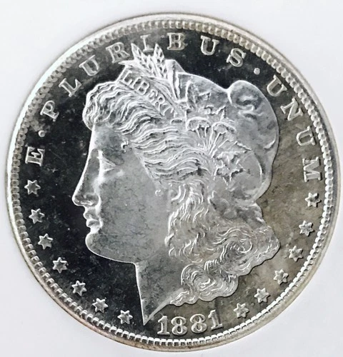 1881 S MORGAN DOLLAR! GEM BU+++! DMPL! DEEP MIRRORS! FABULOUS! CRAZY! NR #S1067