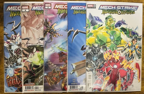 MECH STRIKE MONSTER HUNTERS 1-5 NM COMPLETE SET E J SU COVERS MARVEL COMICS 2022