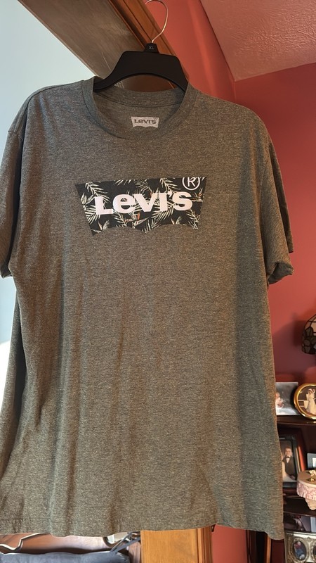 Levi’s Men’s Large Grey T Shirt; EUC!