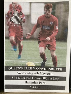 QUEENS PARK v COWDENBEATH 4th May 2016 SPFL League 1 Play Off 1st Leg