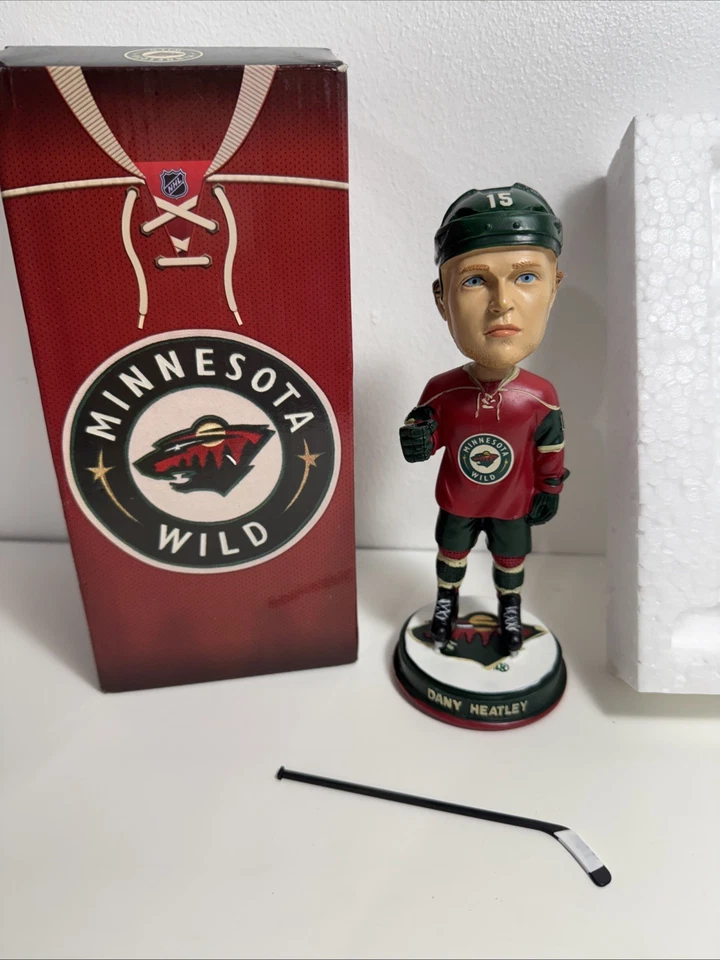 2013-2014 Minnesota Wild Dany Heatley Bobblehead NHL Hockey Coleccionable Nuevo Foto 2 de 4