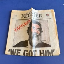 The Orange County Register Newspaper  Monday, December 15, 2003 'WE GOT HIM'