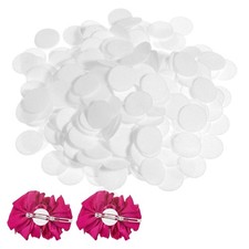 White Round Felt Circles 1 Inch 25mm NonWoven Craft Fabric Pads 300 PCS