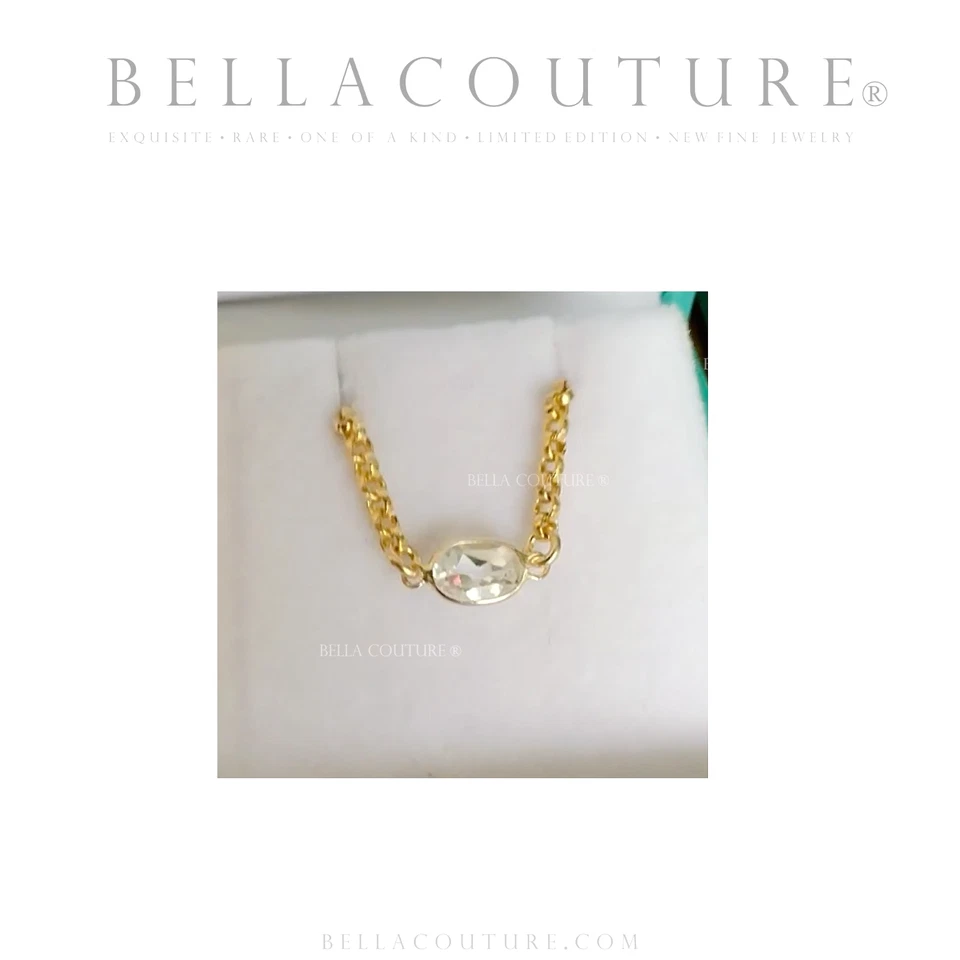 $399BC®NUEVO ANILLO DE CADENA CORTE ROSA VICTORIANO TOPACIO BLANCO ORO AMARILLO 14K DE COLECCIÓN 6 7 8 9 Foto 2 de 4