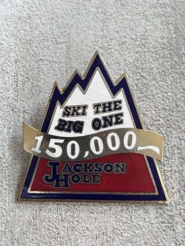 Vintage Pin 1980’s Jackson Hole Ski the Big One 150,000 Lapel / Hat Pin