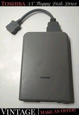   VINTAGE  Toshiba ZA1115 External 3.5" Floppy Disk Drive w/ Cable - DOESNT WORK