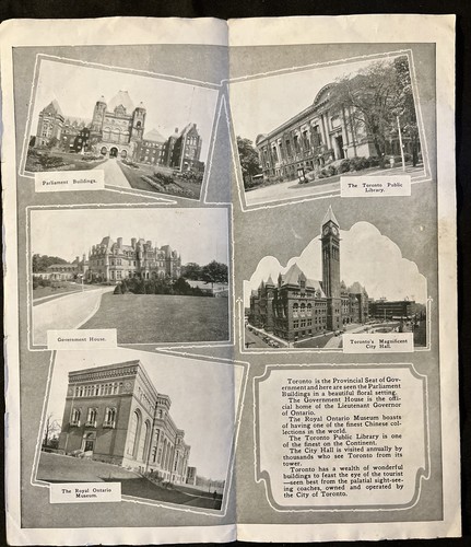 Vintage 1926 Toronto ONTARIO Kanada KARTE HOTELS Reise BROSCHÜRE Souvenir FÜHRER - Bild 4 von 12