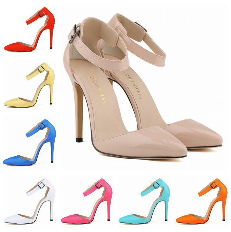 Womens Pointed Toe Party Pumps Stiletto Buckle Ankle Arlington Limited time for free shipping Mall Dress Heels
