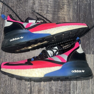 Size 5.5 - Adidas ZX 2K Boost Shock Pink Black W for sale online