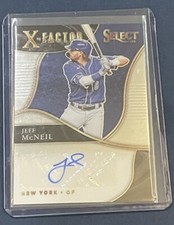 2021 Panini Select Jeff McNeil X-Factor signatures 23/99 New York Mets