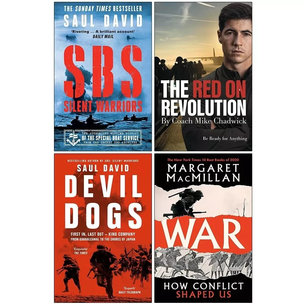 SBS Silent Warriors,The Red on Revolution,Devil Dogs, War 4 Books Collection Set