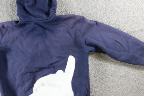 Sudadera con Capucha Carhartt Mediana Azul Púrpura J149 NVY Malla Térmica Forrada Desvanecimiento del Sol De Colección - Imagen 14 de 15