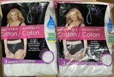 6 pack JUST MY SIZE Hanes Cotton BRIEF Underwear White Sz - 9 /2xl or 10 /3xl