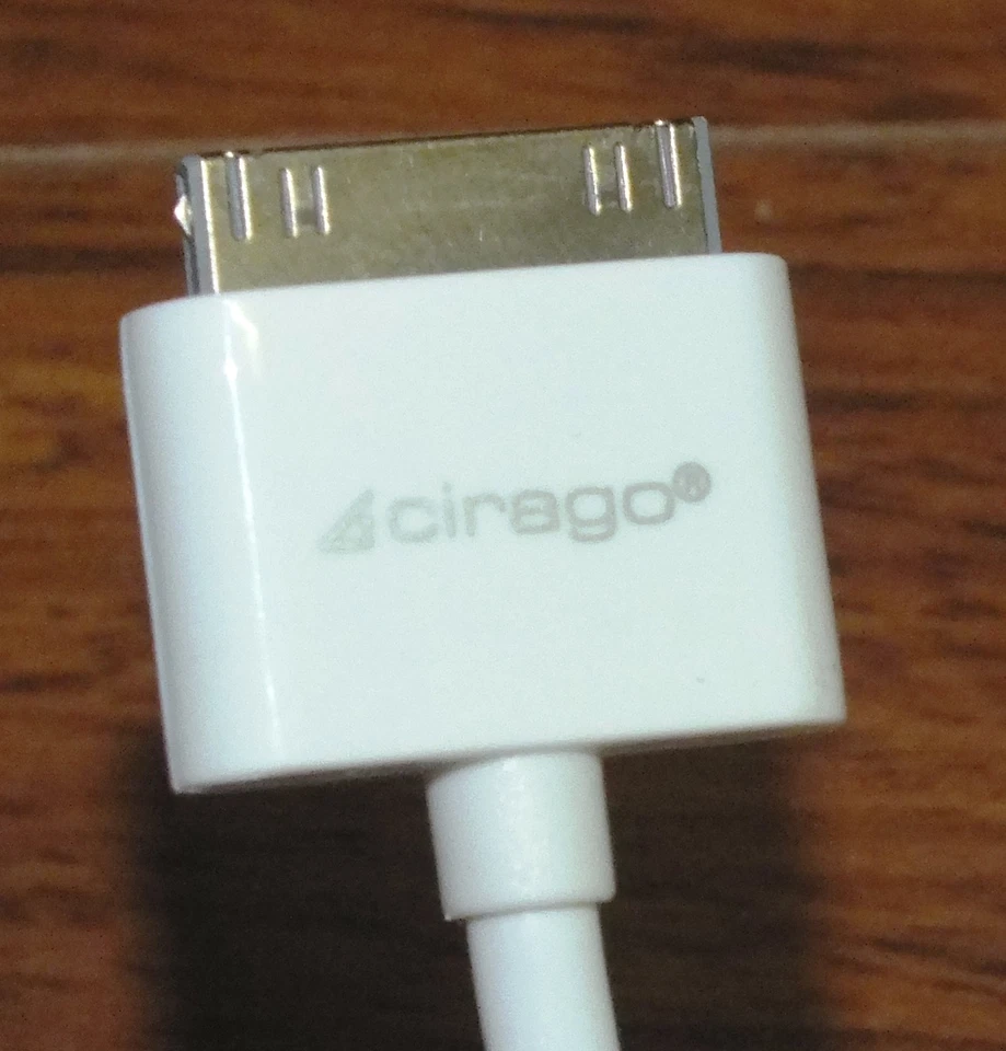 Cable AV compuesto Cirago de aproximadamente 5 pies con USB para Apple iPhone, iPad y iPod Foto 2 de 4