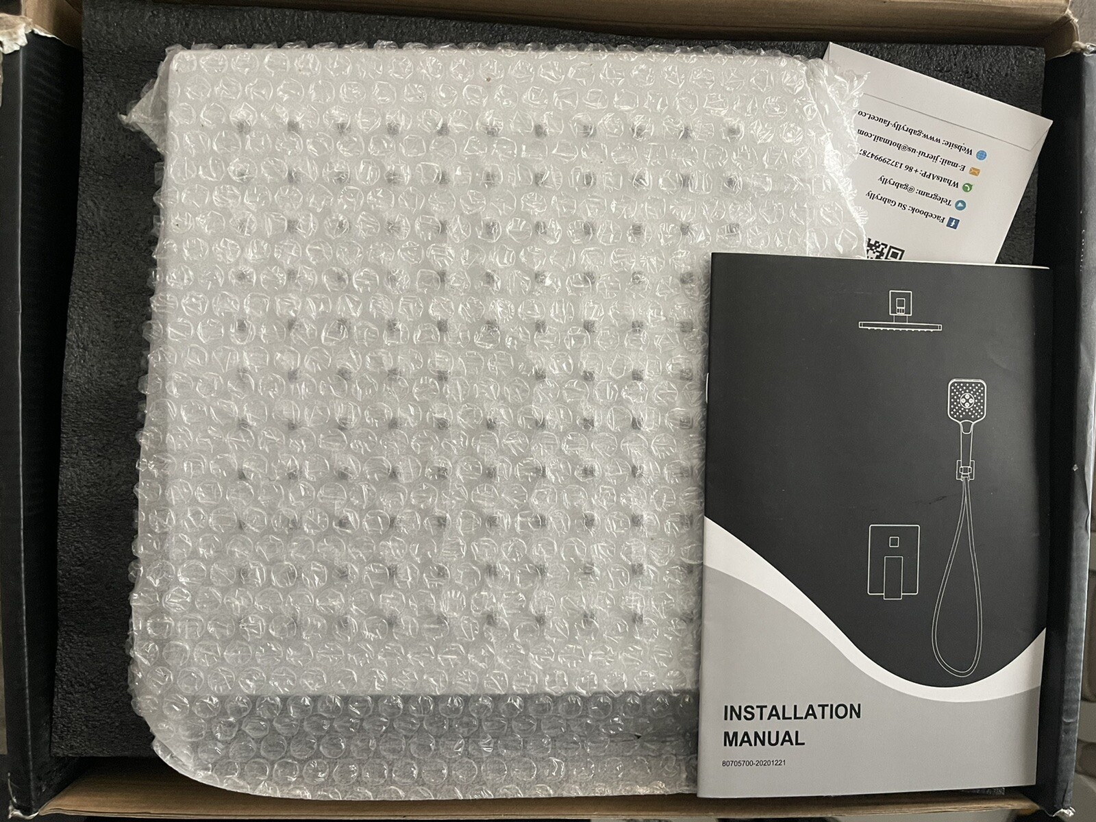 Gabrylly 10” High Pressure Rain Shower Head w/ Handheld Shower System #G1371100D