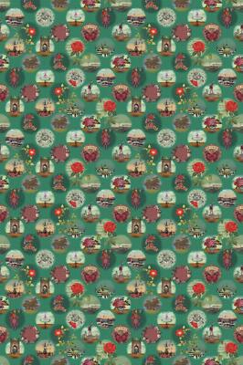 Eijffinger Tapete 341095 Pip Studio 3 Wandpaneele grün bunt Blumen Blüten Vlies